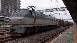 EF66 112牽引　74レ　金町駅　2021.05.24撮影