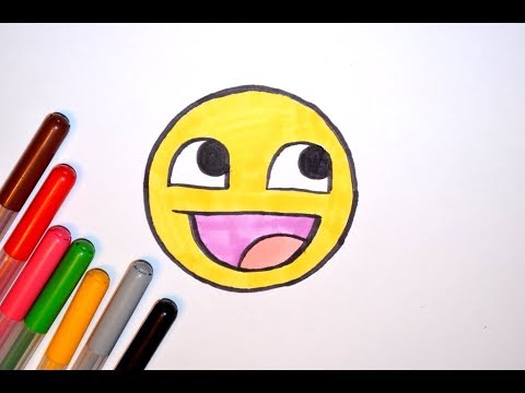 Как нарисовать смайлики. Учимся рисовать смайлы. How to draw smileys Emoji. Drawing a smiley face