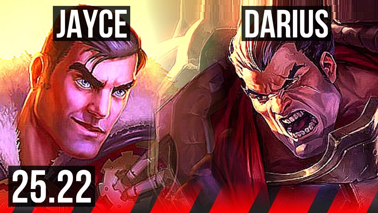 JAYCE vs DARIUS (TOP) | Legendary | KR Master | 25.22