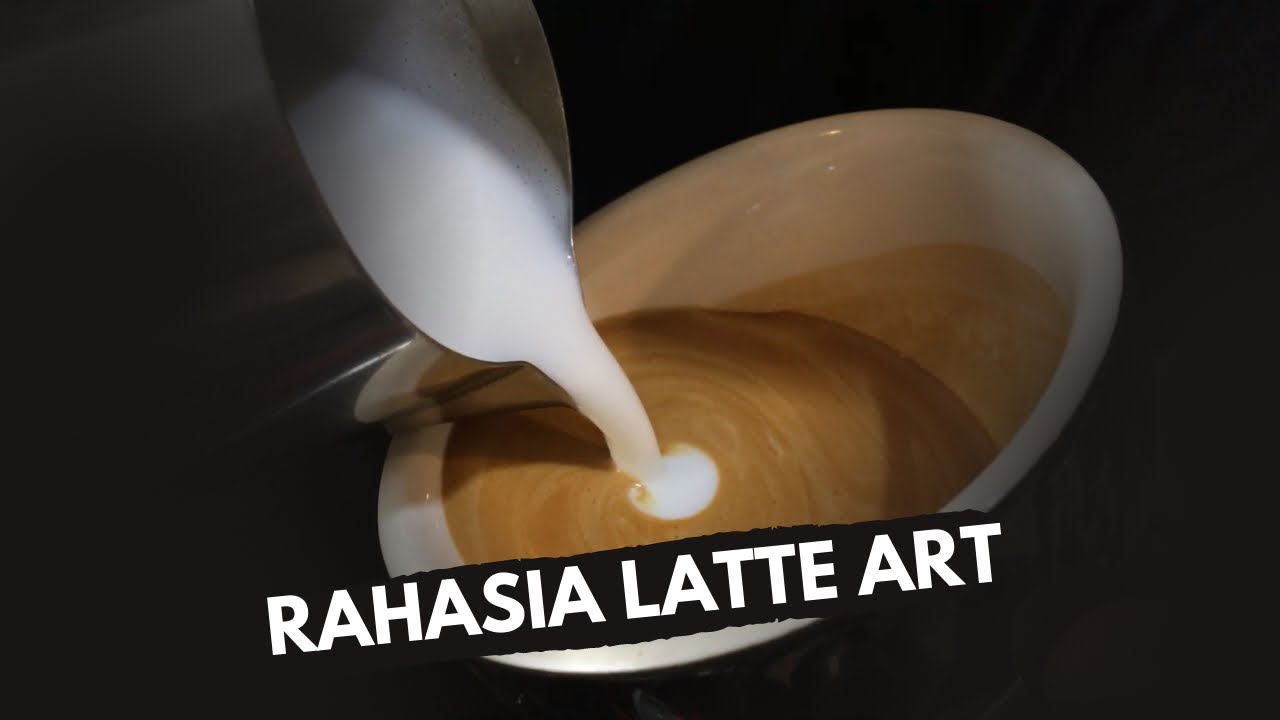 RAHASIA ARTE LATTE BÁSICO UNTUK PEMULA.  BELAJAR DASAR-DASAR TÉCNICAS DE VERTIDO DE LECHE SECARA OTODIDAK