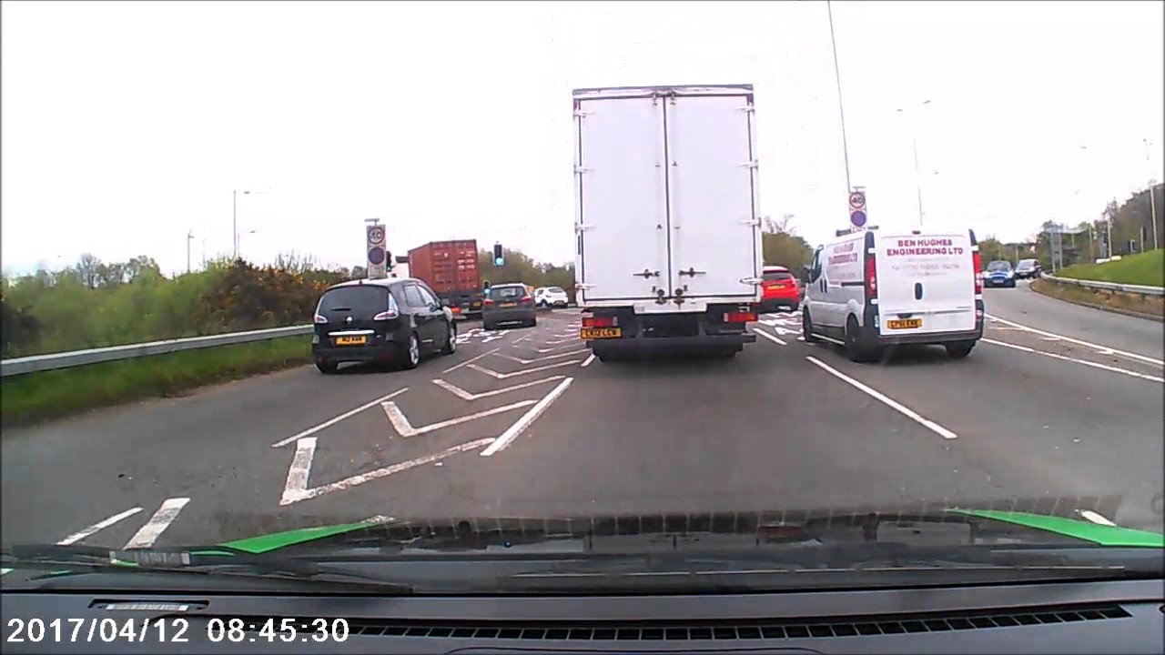 Idiot driver nearly causes collision. - YouTube