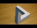 Impossible triangle  3d illusion made using wood