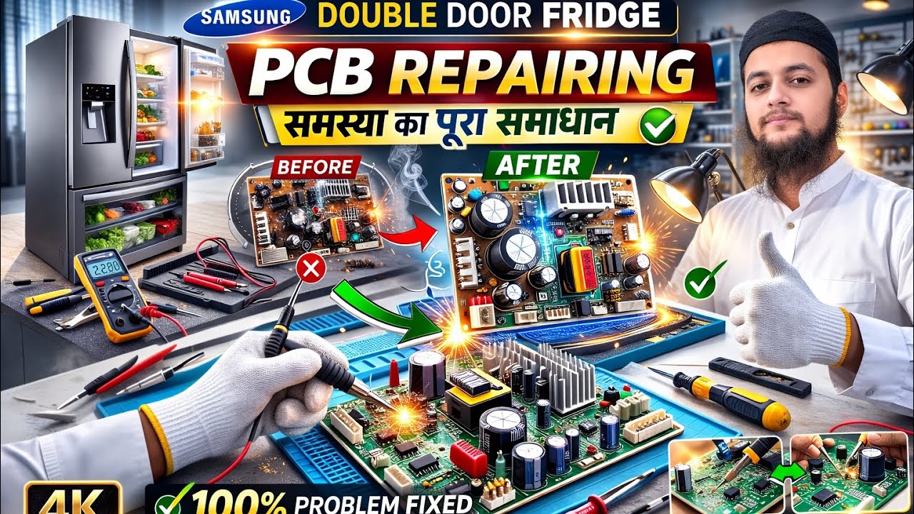 Samsung ki double door fridge ki PCB repairing different #samsang