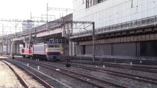【JR貨】DE10-1099+EF65-535入れ替え 大宮車両センター