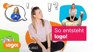 Moderatorin Linda Zeigt, Wie Logo Gemacht Wird Logo Extra Vom 10.04.2023