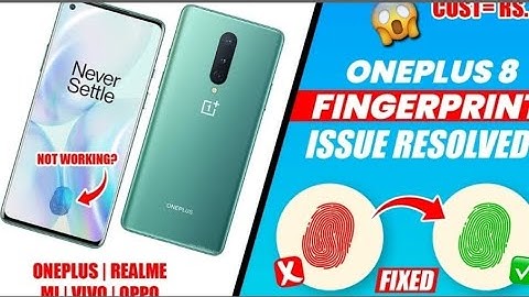 OnePlus 8 Fingerprint Calibration in display 2025