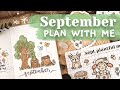 plan with me: september 🌿 🍄 bullet journal set-up | woodland forest theme