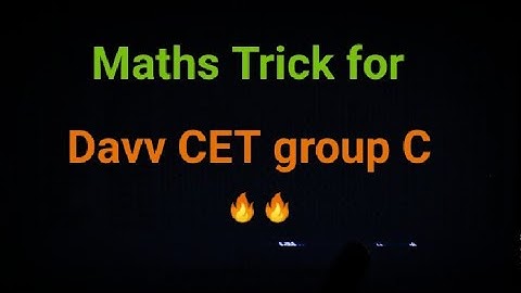 Davv CET || Maths Trick 🤩 #davv #cet #davvcet