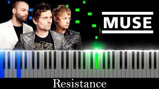 Resistance - MUSE (Visual Piano Tutorial/Best Version)