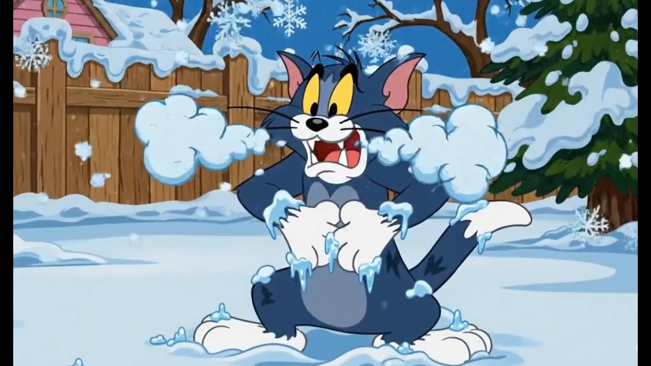 Snowy Slapstick Fun Tom & Jerry Short Cartoon