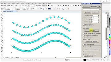 Circles on Curves  -  CorelDRAW macro - Demo 01