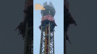 Terraform Tower Challenge at Genting SkyWorlds Theme Park #shorts #themepark #droptower