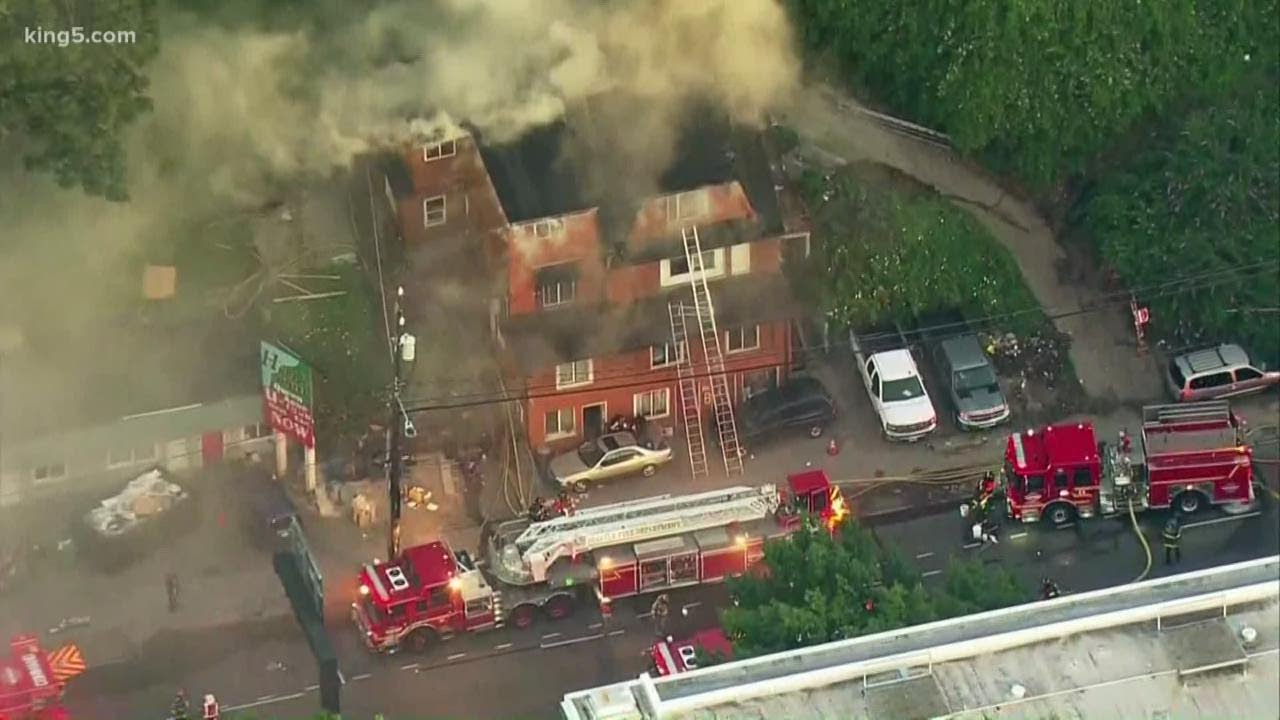 At least 7 injured in fire at Hillside Motel in Seattle
