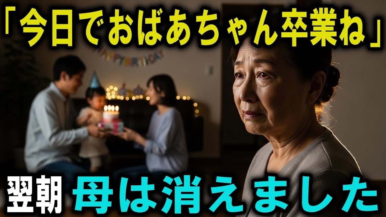 おばあちゃんの役目、今日で終わりね——孫の誕生日に追い出された私は、“ある切り札”を持って 静かに家を出ました