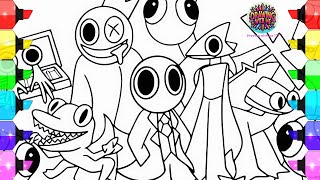 Rainbow Friends Chapter 2 Coloring Pages / Color ALL New Monsters Rainbow Friends 2| NCS music