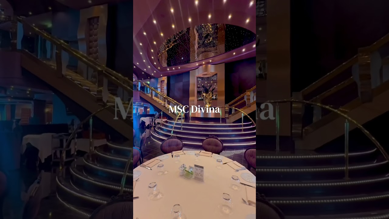📍 MSCDivina. 🚢🚢⛱️⛱️🚢🚢⛵️⛵️ Stepping inside the floating palace of MSC Divina 🚢✨ #mscdivina