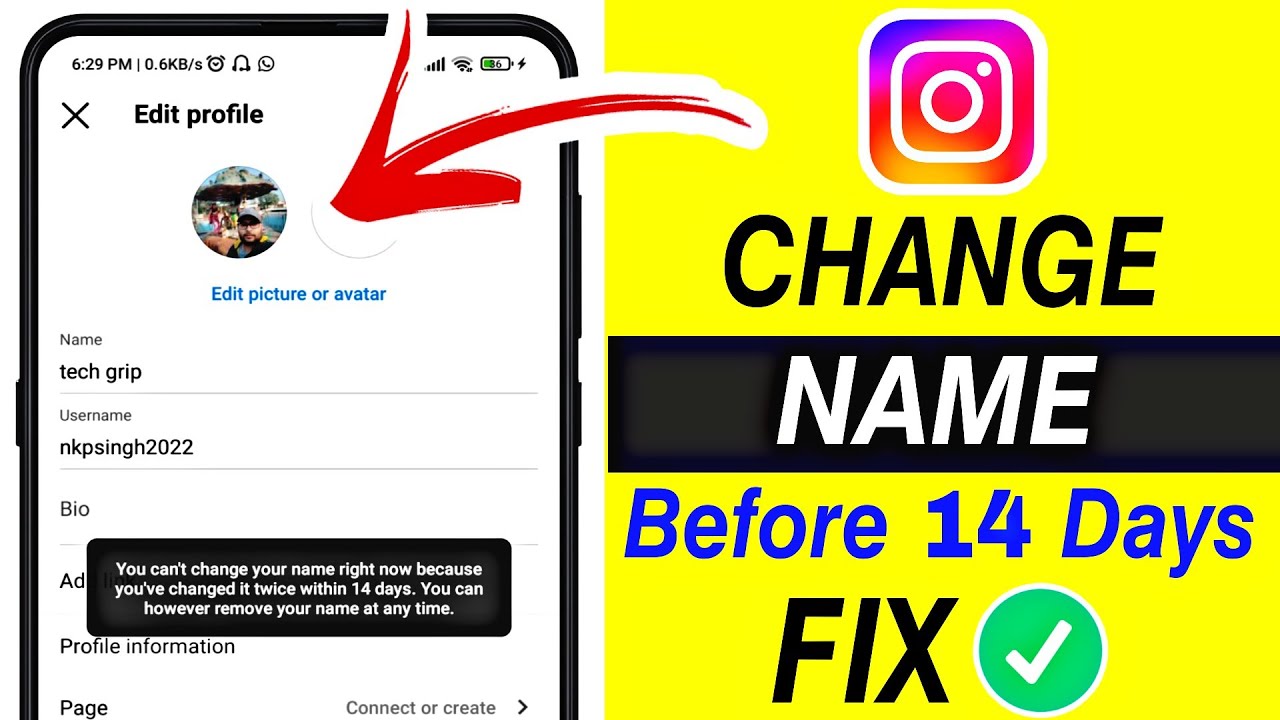 how to change instagram name within 14 days How to Change Instagram
