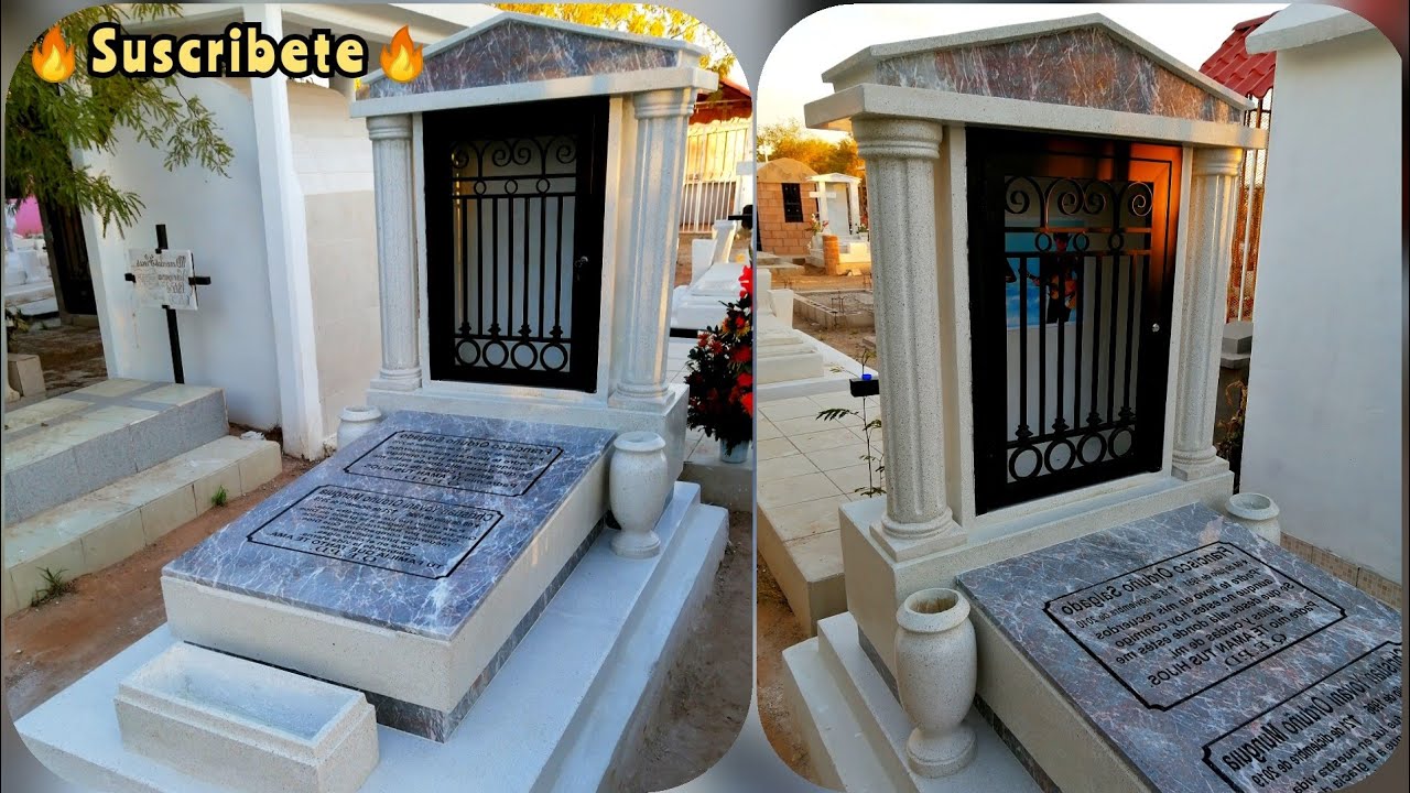 Lápida de granito pulido con mármol ️/tumba de cemento /terrazzo