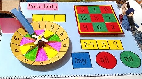 Probability working model || probility math game || probability and statistics working model