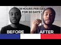How i got fluent in french in 30 days timelapse