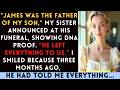 After My Husband's Funeral, My Sister Revealed She Had His Child  I Had Something She Didn't Know