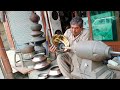 Polishing Brass||How to polish a Brass in pakistan||Old man Amazing Skills.