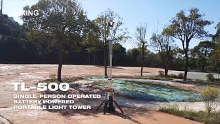 TL-500 Portable Light Tower Single-person Operated Battery Power