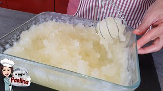 Dondurma Makinesi Olmadan Gerçek Sicilya Limon Granitası. Orijinal Tarif