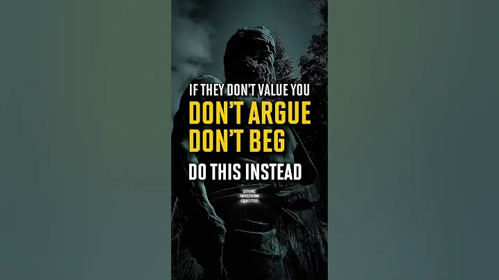 When Someone Doesn’t Value You, Do This Instead | Stoicism