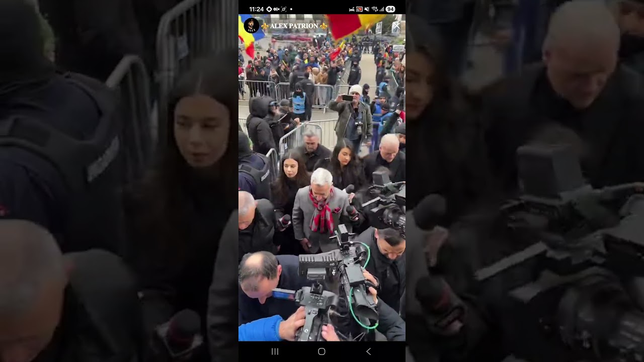 Călin Georgescu a ajuns la Tribunalul București! Românii, în stradă: "Vă iubim!"