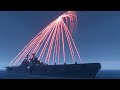 A-10 Warthog/Thunderbolt II vs Warship C-RAM Firing - CIWS in Action - Simulation