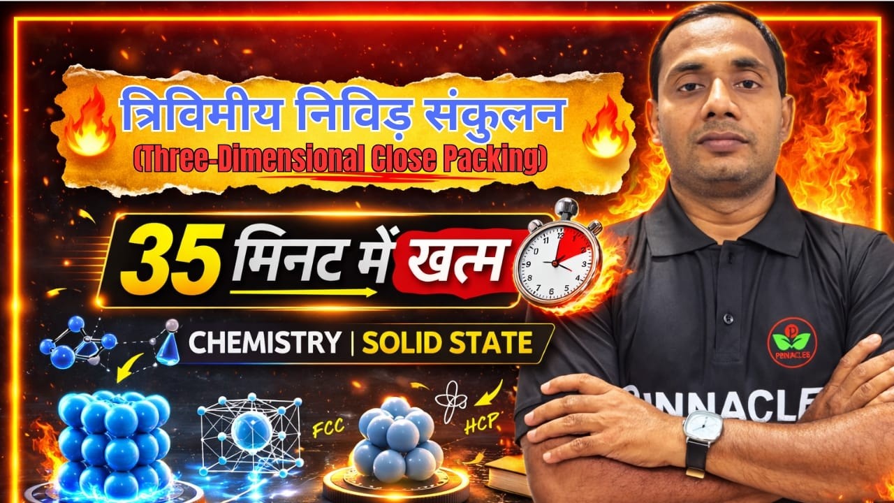 त्रिविमीय निविड़ संकुलन  को सिर्फ 35 मिनट में Complete Concept के साथ समझें।
