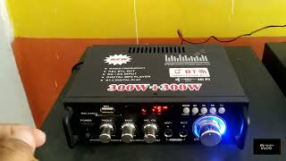 review ampli mini 12v home theater amplifier -audio receiver BT- 298A | harga 185 ribu 😮