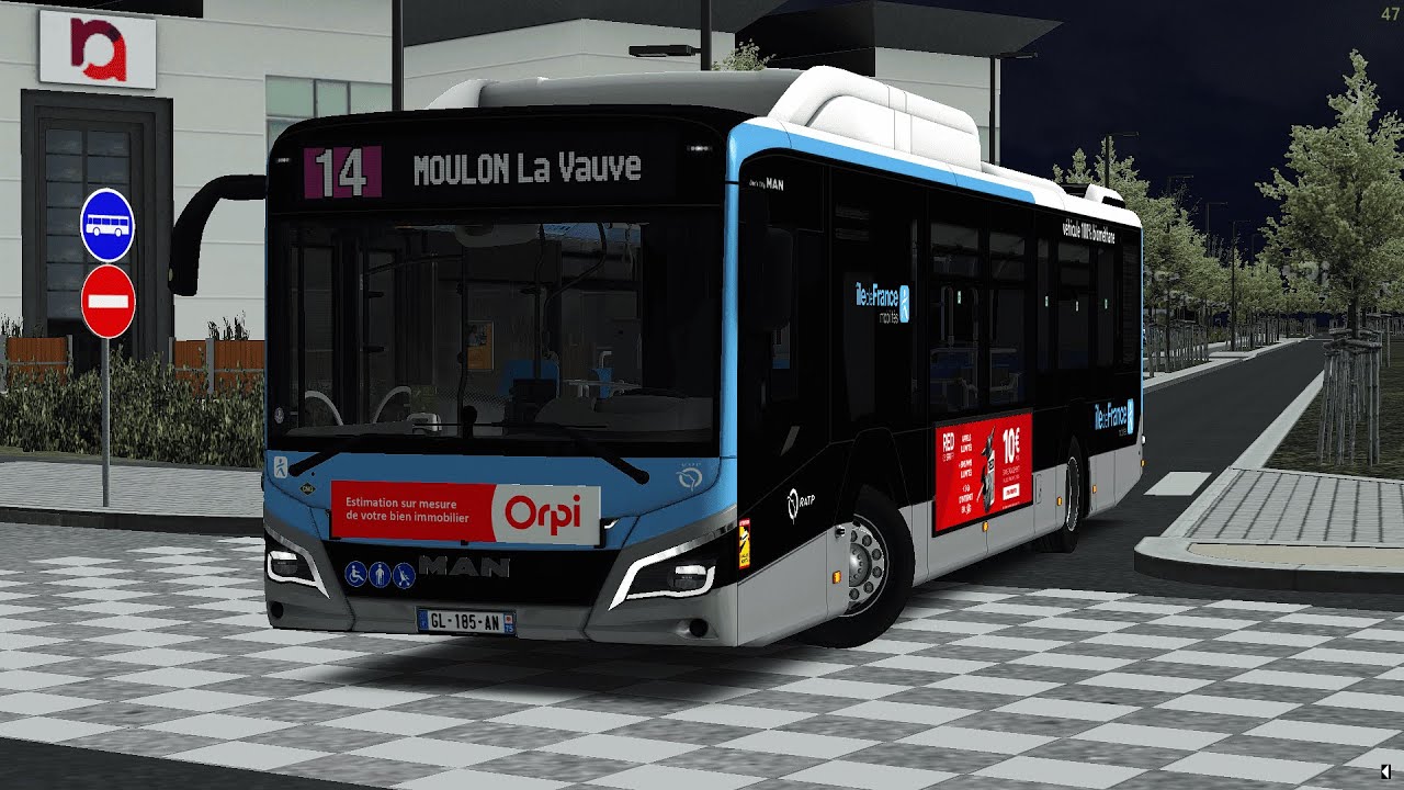 [OMSI 2] - Addon GPM | Ligne 14: Orsay-Ville RER - MOULON-La Vauve (Man New Lion's city CNG RATP)