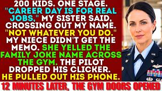 My Sister Wouldn't Let Me Speak At Career Day—Then My Niece Said My Nickname And The Pilot Froze