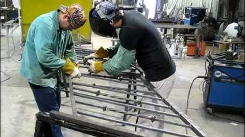 Forged Custom Staircase Railing Welding and Assembly