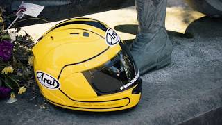 Arai Rx-7v Joey Dunlop Replica Helmet 2017 - TheVisorShop.com - YouTube