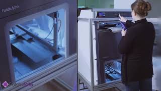 Foldimate Early prototype in action