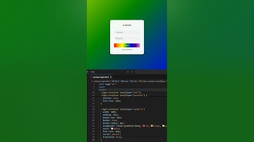 Simple Login Form using HTML & CSSClean UI Design#coding #webdevelopment #shorts
