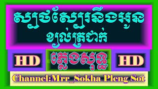 Video thumbnail of "ស្បថស្បែនឹងអូន ខ្យល់ត្រជាក់ ភ្លេង​សុទ្ធ | SbortSbae NerngOun | Karaoke | Khmer Cover By | PSR-S950"
