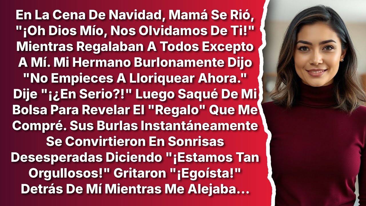 En La Navidad, Las Burlas De Mi Familia Se Convirtieron En Shock Al Revelar Mi Regalo Secreto...