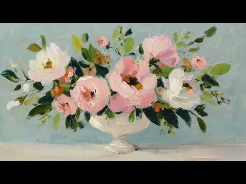 Vintage Spring Floral Art for TV 🌸 | Soft Flower Paintings Slideshow | 4K Aesthetic TV Background
