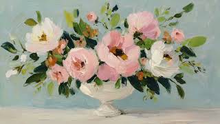 Vintage Spring Floral Art for TV 🌸 | Soft Flower Paintings Slideshow | 4K Aesthetic TV Background screenshot 3