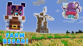 BUILD WINDMILL & MEMBUAT FARM BESAR DI PANDA CITY! - Sans SMP S5