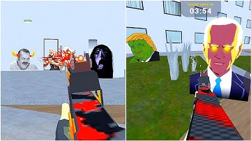 Nextbots Sandbox in Backrooms Shooter Gameplay 93,  Sandbox Android Games  ios Walkthrough Simulator