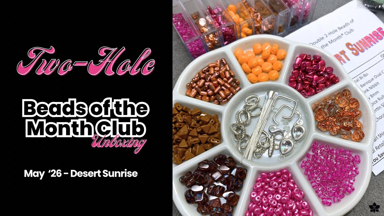 Two-Hole Beads of the Month Club | Desert Sunrise
