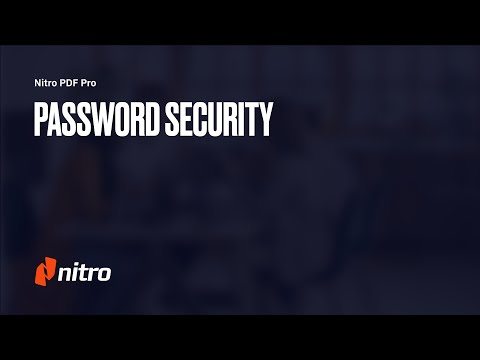 Nitro Pro: Password Security