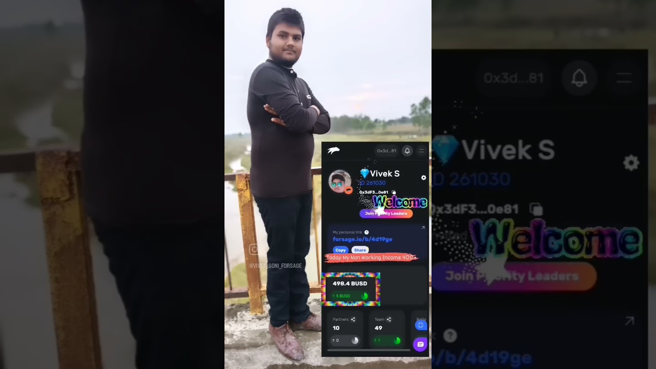 Today my Forsage Non Working Income 500 + jai Forsage ❤️❤️ 