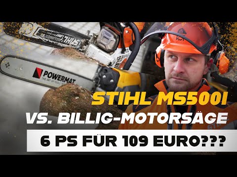 109 Euro??? Die 6 PS Billig-Motorsäge im Vergleich mit der STIHL MS 500i