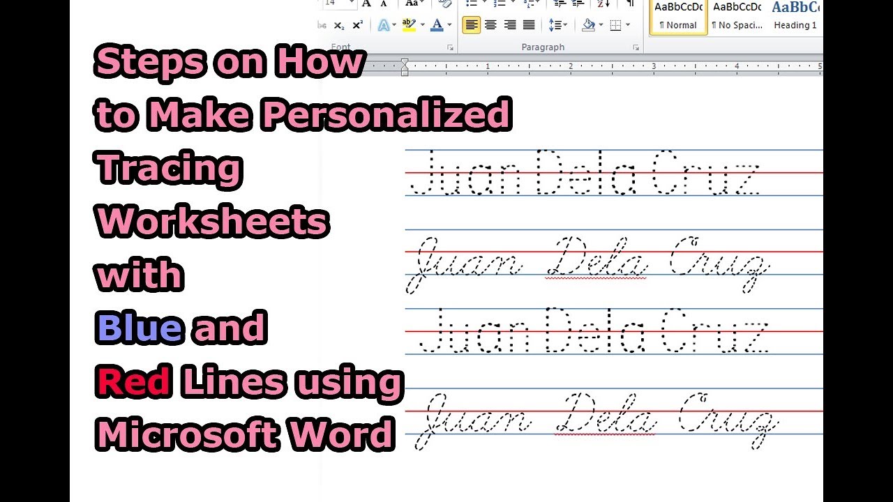 steps-on-how-to-make-personalized-tracing-worksheets-with-blue-and-red